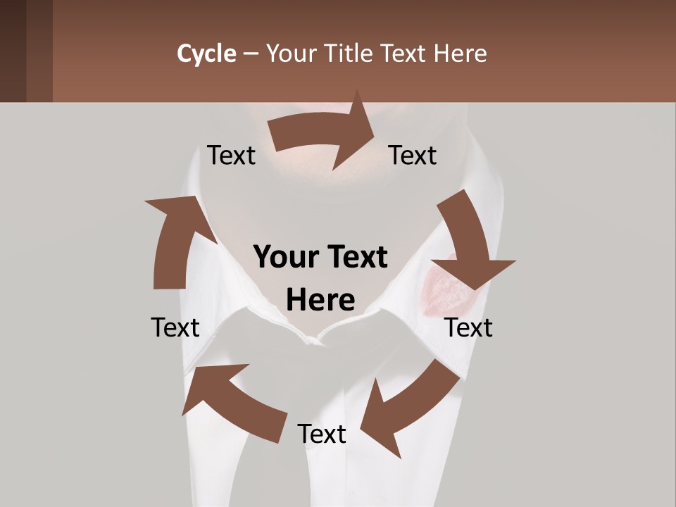 A Man In A Suit And Tie With A Name Tag PowerPoint Template