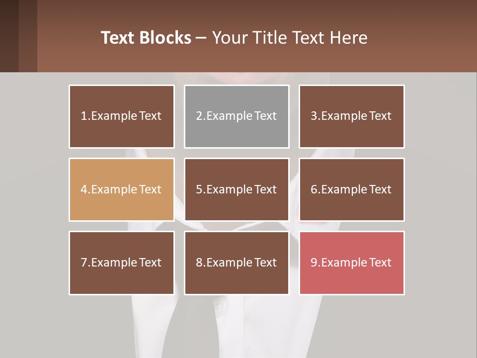 A Man In A Suit And Tie With A Name Tag PowerPoint Template