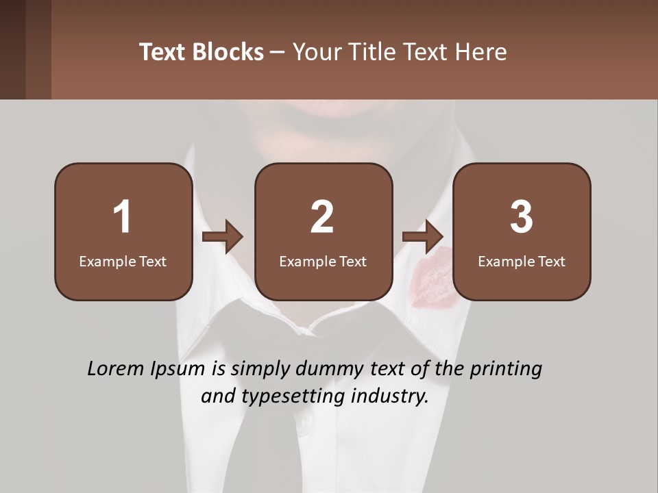 A Man In A Suit And Tie With A Name Tag PowerPoint Template