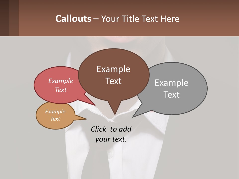 A Man In A Suit And Tie With A Name Tag PowerPoint Template