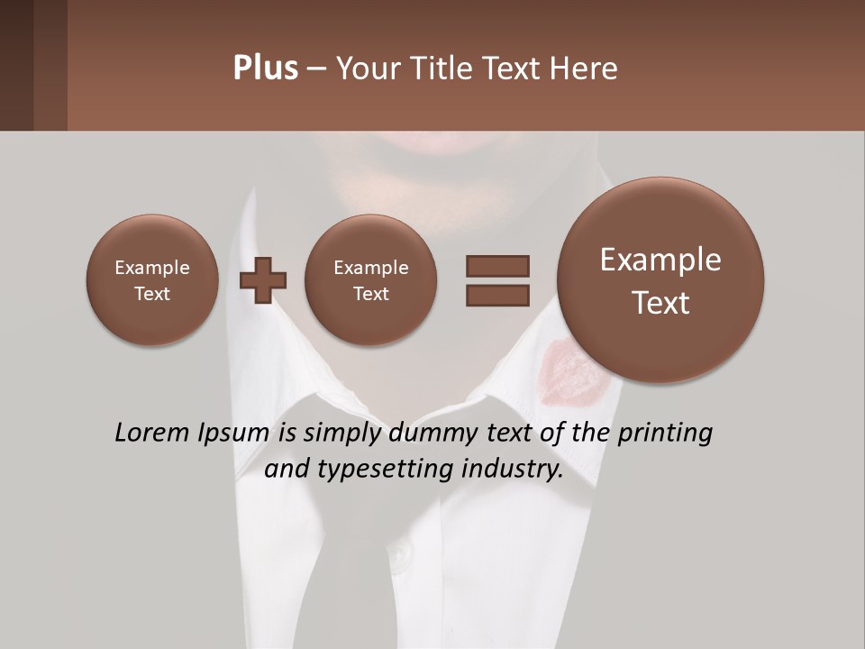 A Man In A Suit And Tie With A Name Tag PowerPoint Template