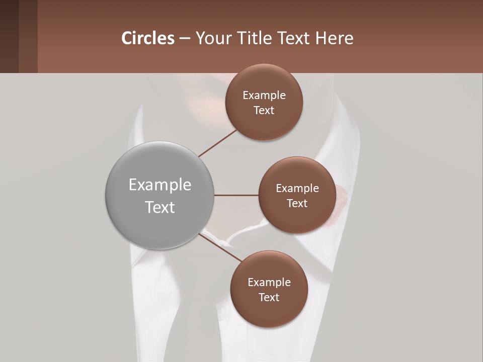 A Man In A Suit And Tie With A Name Tag PowerPoint Template