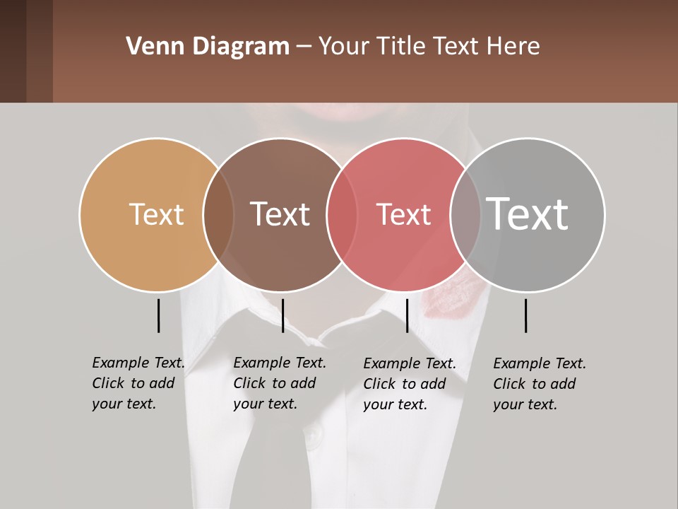 A Man In A Suit And Tie With A Name Tag PowerPoint Template