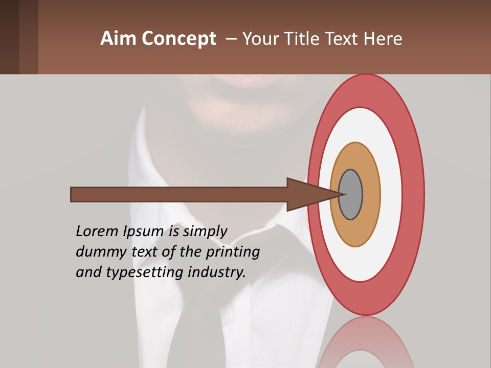 A Man In A Suit And Tie With A Name Tag PowerPoint Template