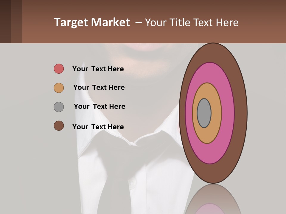 A Man In A Suit And Tie With A Name Tag PowerPoint Template