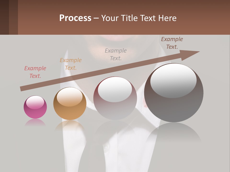 A Man In A Suit And Tie With A Name Tag PowerPoint Template