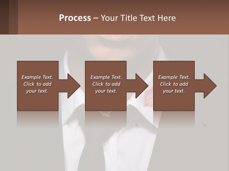 A Man In A Suit And Tie With A Name Tag PowerPoint Template