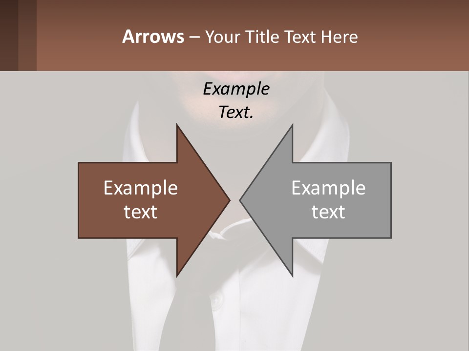 A Man In A Suit And Tie With A Name Tag PowerPoint Template