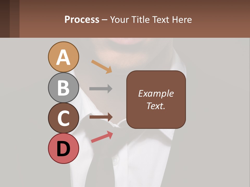 A Man In A Suit And Tie With A Name Tag PowerPoint Template