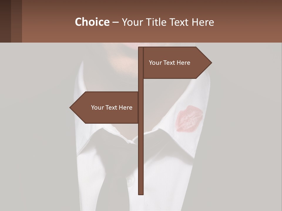 A Man In A Suit And Tie With A Name Tag PowerPoint Template