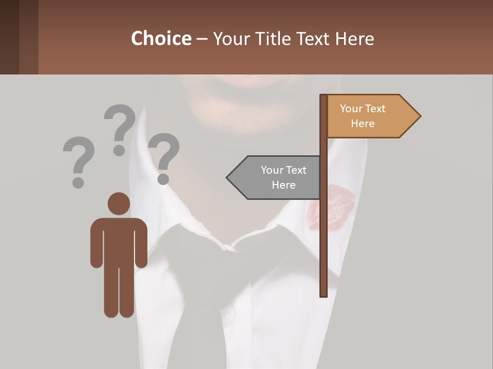 A Man In A Suit And Tie With A Name Tag PowerPoint Template