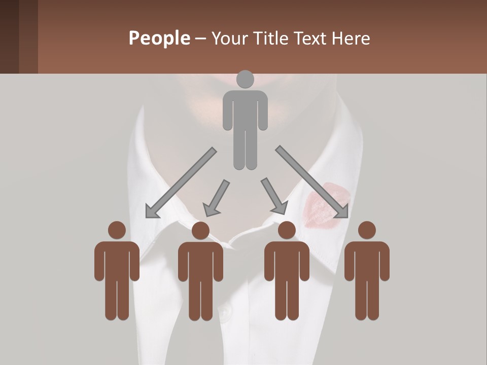 A Man In A Suit And Tie With A Name Tag PowerPoint Template