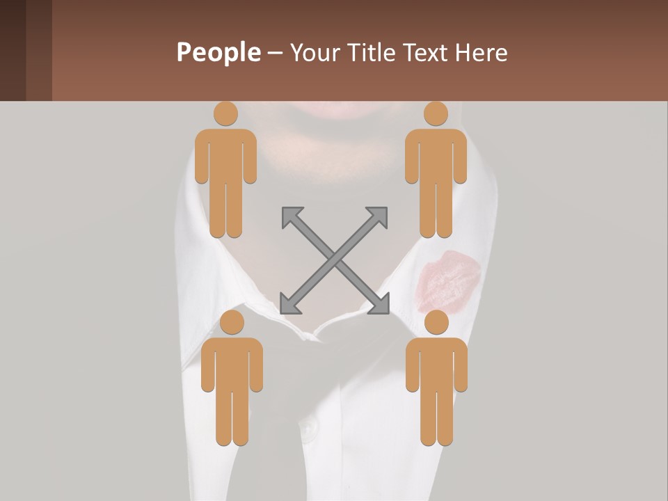 A Man In A Suit And Tie With A Name Tag PowerPoint Template