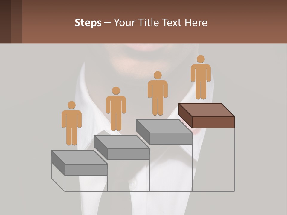 A Man In A Suit And Tie With A Name Tag PowerPoint Template
