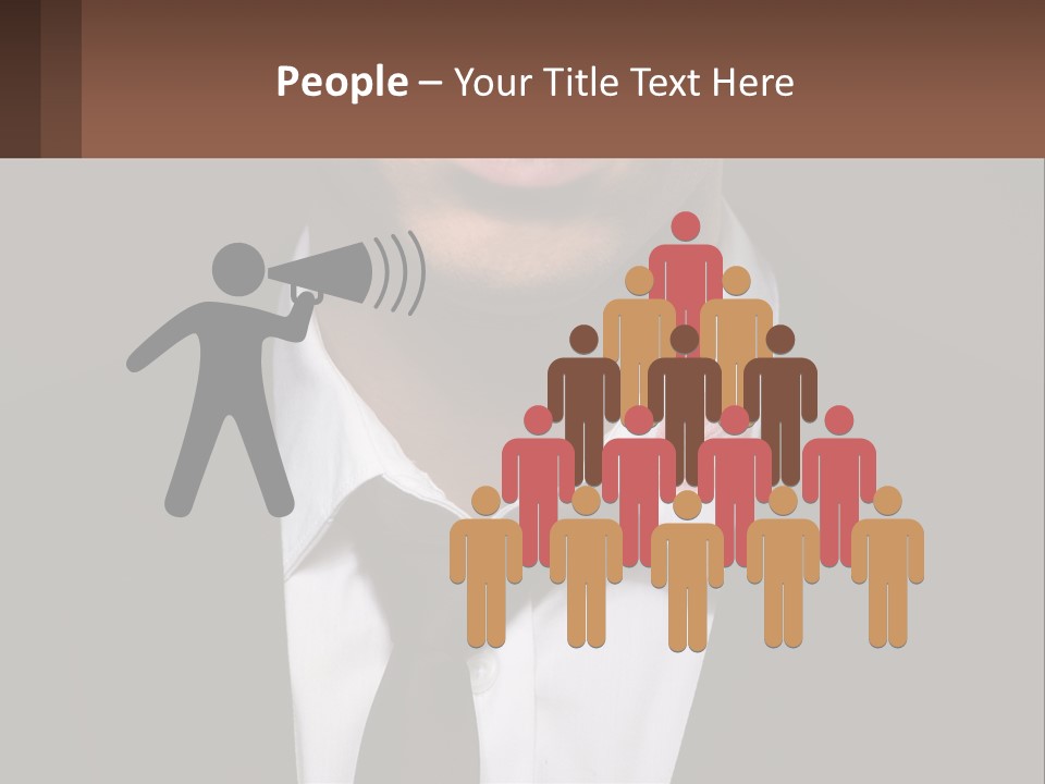 A Man In A Suit And Tie With A Name Tag PowerPoint Template