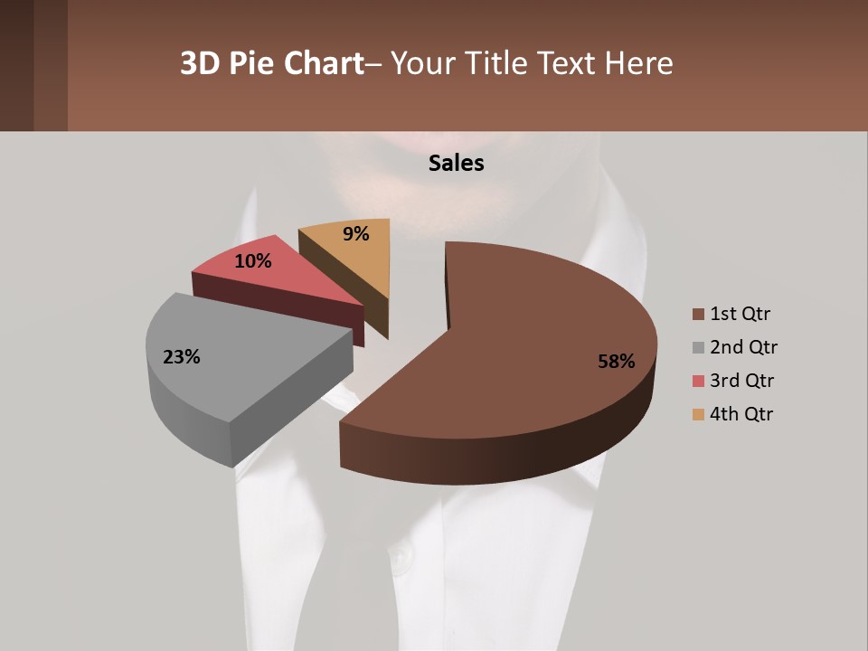 A Man In A Suit And Tie With A Name Tag PowerPoint Template