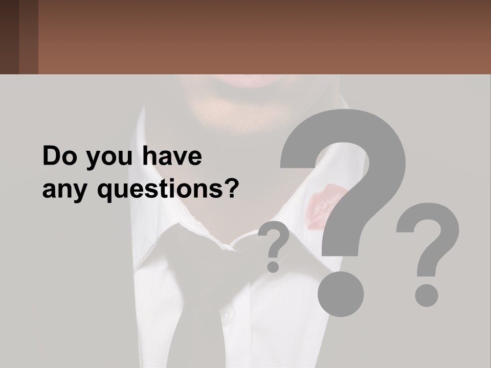 A Man In A Suit And Tie With A Name Tag PowerPoint Template