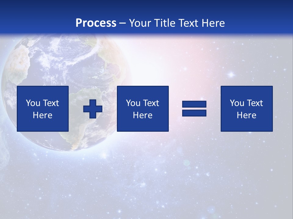 A Picture Of The Earth With Stars In The Background PowerPoint Template