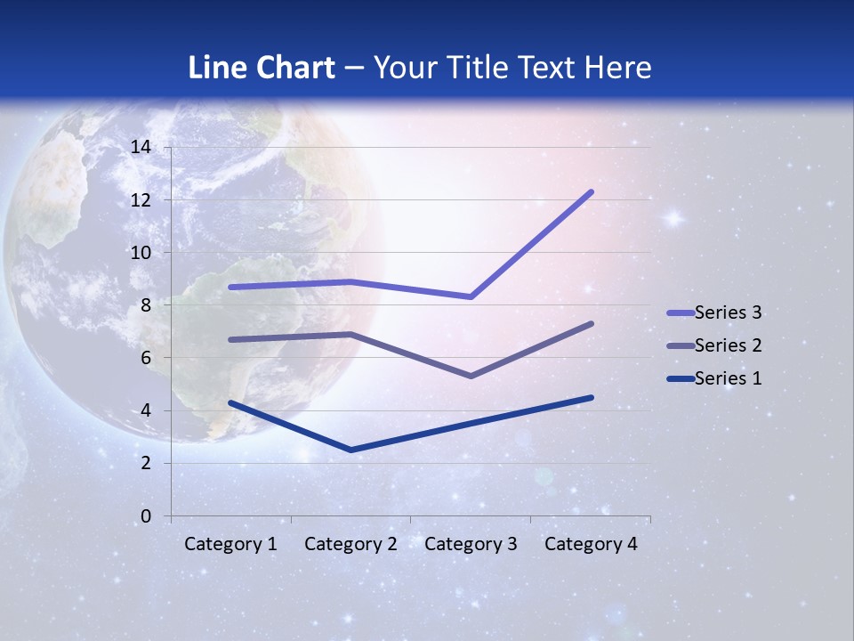 A Picture Of The Earth With Stars In The Background PowerPoint Template