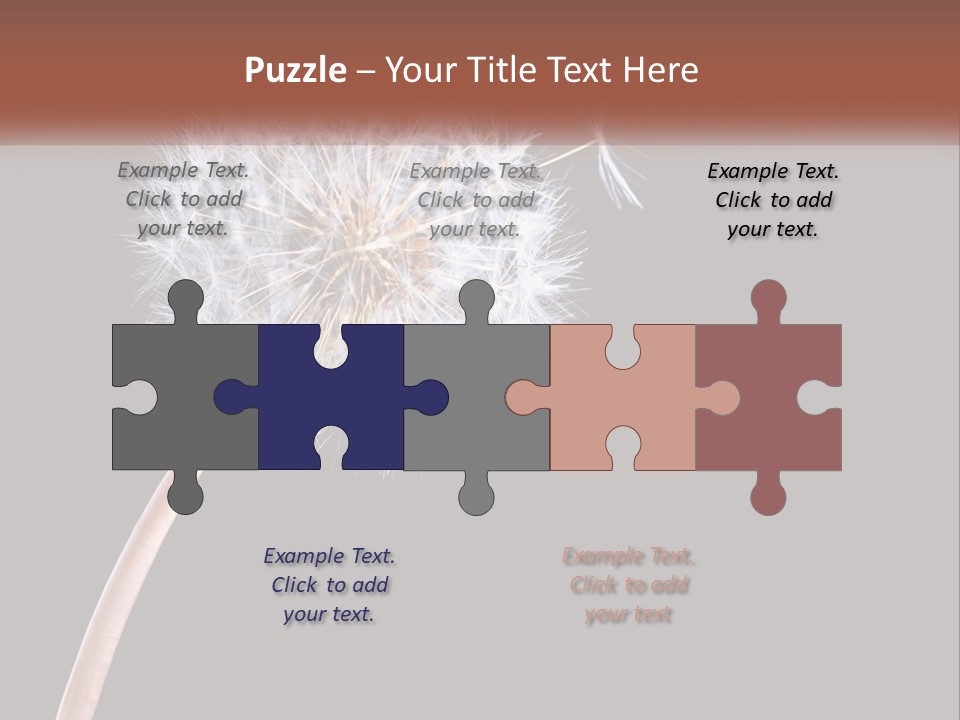 A Dandelion Powerpoint Presentation With A Black Background PowerPoint Template