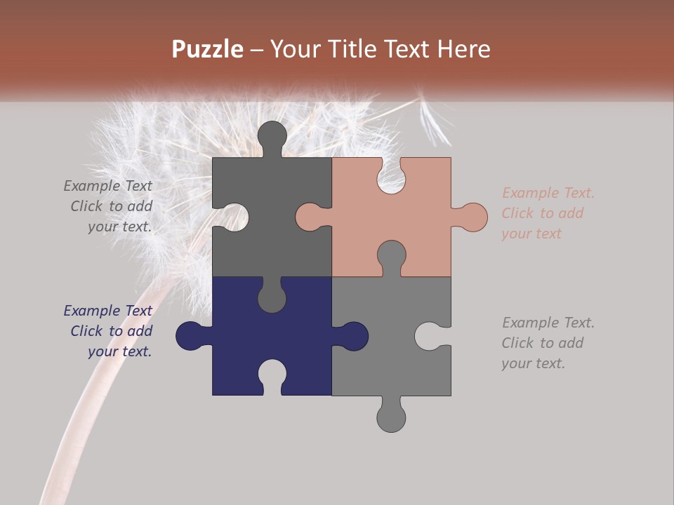 A Dandelion Powerpoint Presentation With A Black Background PowerPoint Template