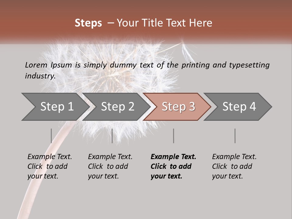 A Dandelion Powerpoint Presentation With A Black Background PowerPoint Template