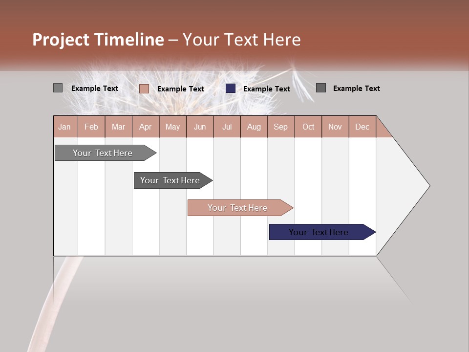 A Dandelion Powerpoint Presentation With A Black Background PowerPoint Template