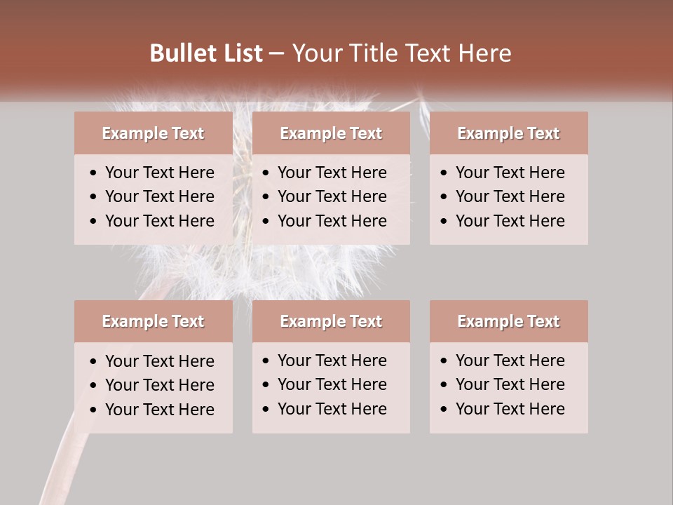 A Dandelion Powerpoint Presentation With A Black Background PowerPoint Template