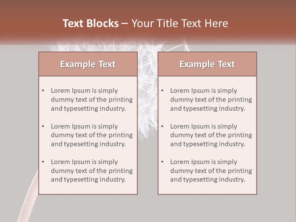 A Dandelion Powerpoint Presentation With A Black Background PowerPoint Template