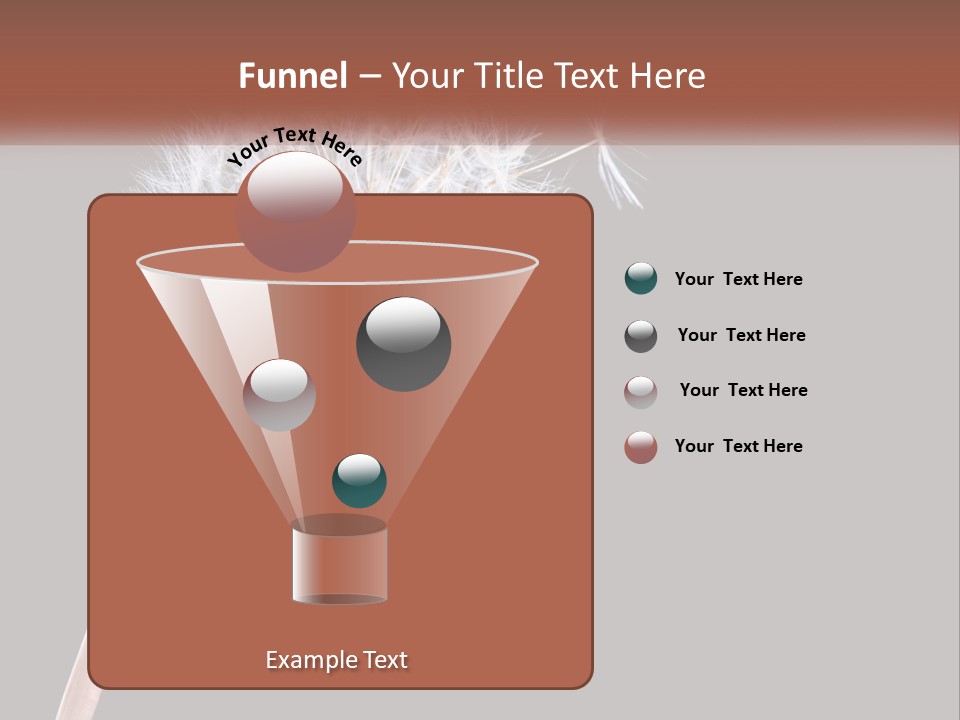 A Dandelion Powerpoint Presentation With A Black Background PowerPoint Template