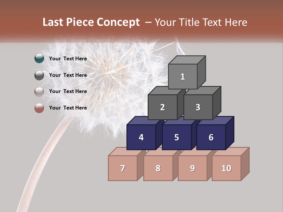 A Dandelion Powerpoint Presentation With A Black Background PowerPoint Template