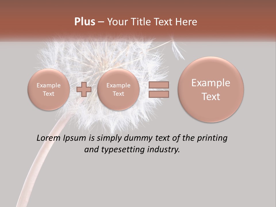 A Dandelion Powerpoint Presentation With A Black Background PowerPoint Template