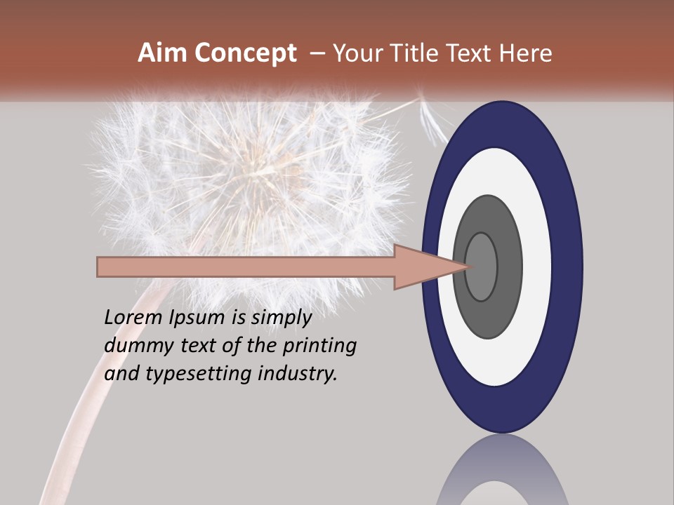 A Dandelion Powerpoint Presentation With A Black Background PowerPoint Template