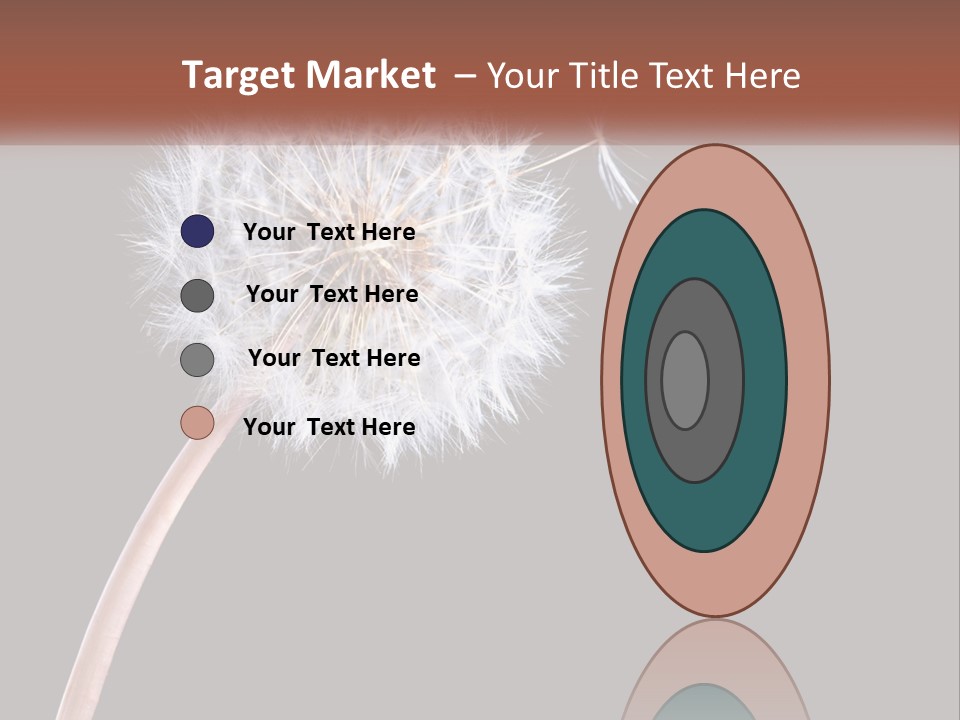 A Dandelion Powerpoint Presentation With A Black Background PowerPoint Template