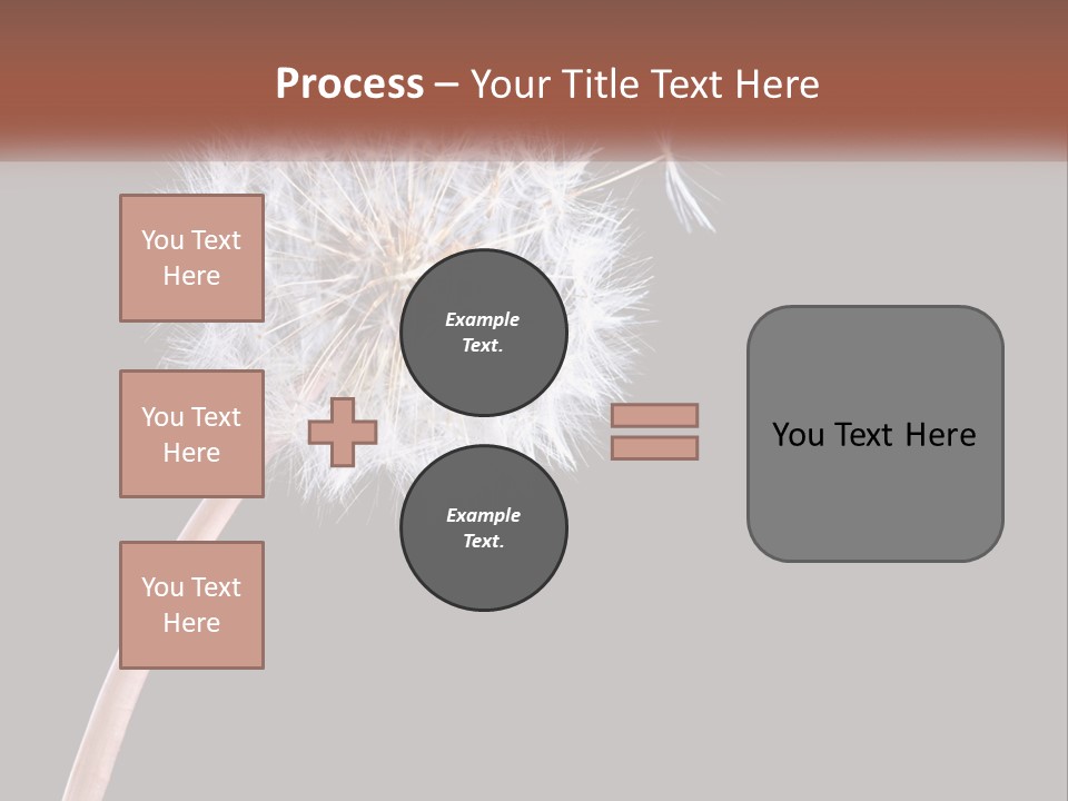 A Dandelion Powerpoint Presentation With A Black Background PowerPoint Template