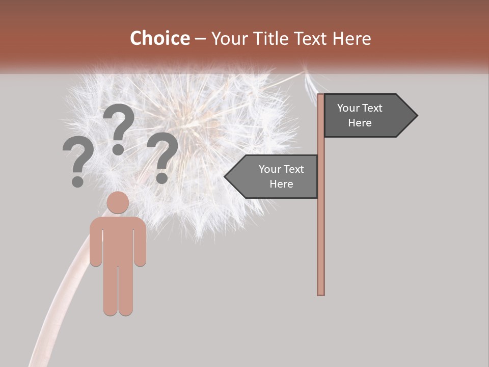 A Dandelion Powerpoint Presentation With A Black Background PowerPoint Template