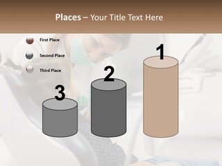 A Young Girl Getting Her Teeth Checked By A Dentist PowerPoint Template