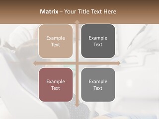A Young Girl Getting Her Teeth Checked By A Dentist PowerPoint Template