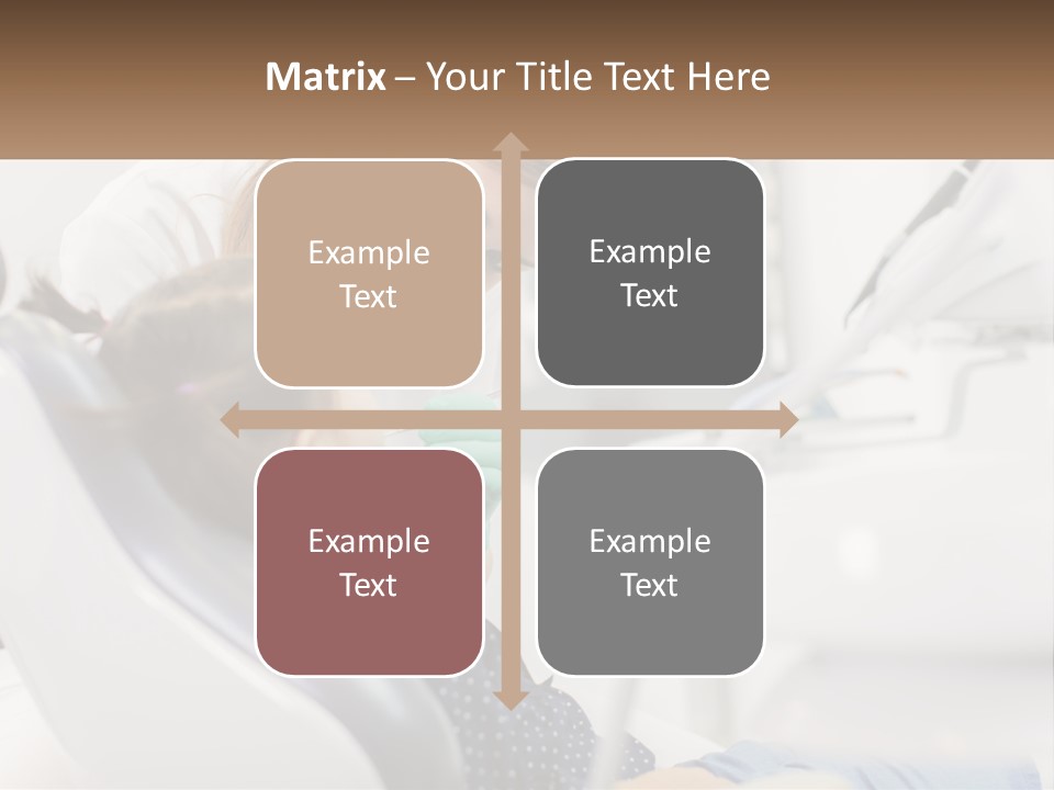 A Young Girl Getting Her Teeth Checked By A Dentist PowerPoint Template
