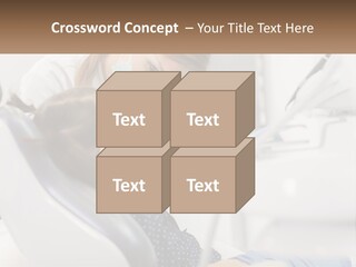 A Young Girl Getting Her Teeth Checked By A Dentist PowerPoint Template