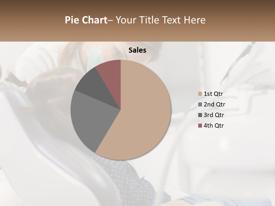 A Young Girl Getting Her Teeth Checked By A Dentist PowerPoint Template