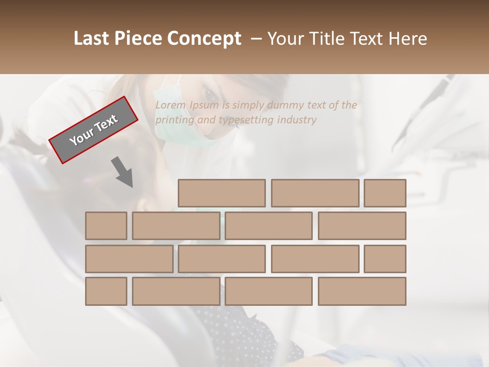 A Young Girl Getting Her Teeth Checked By A Dentist PowerPoint Template