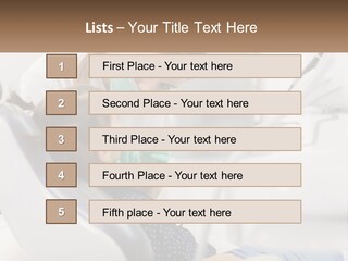 A Young Girl Getting Her Teeth Checked By A Dentist PowerPoint Template