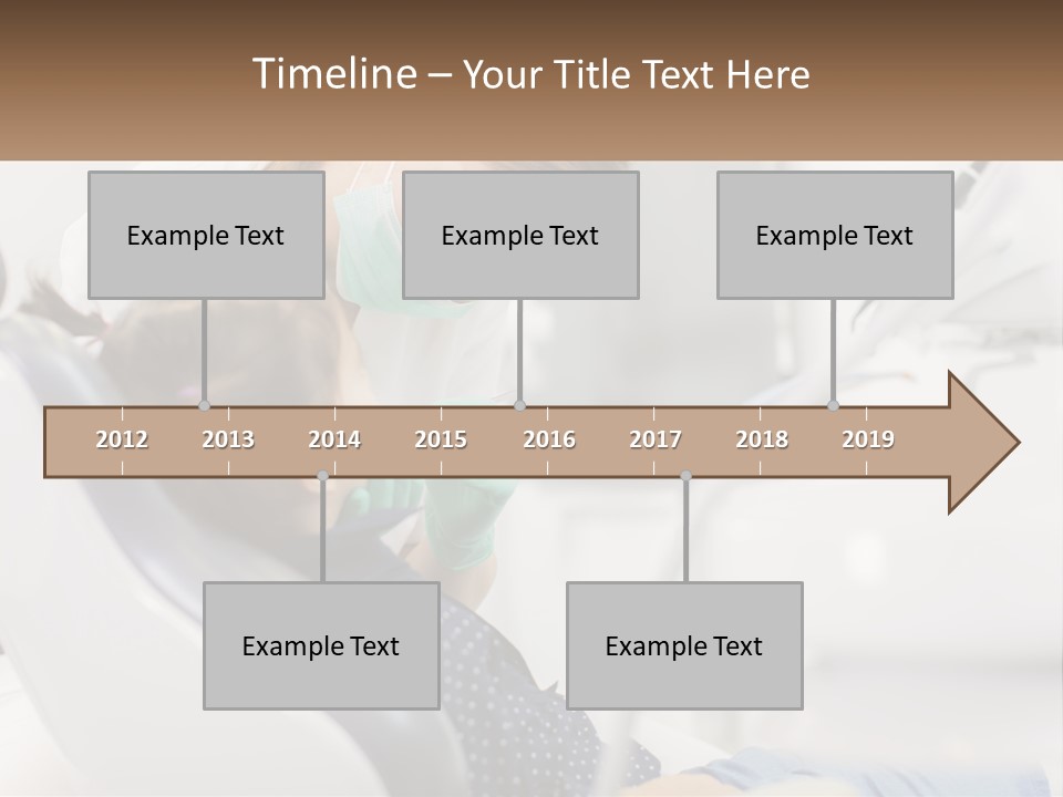 A Young Girl Getting Her Teeth Checked By A Dentist PowerPoint Template