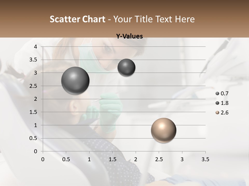 A Young Girl Getting Her Teeth Checked By A Dentist PowerPoint Template