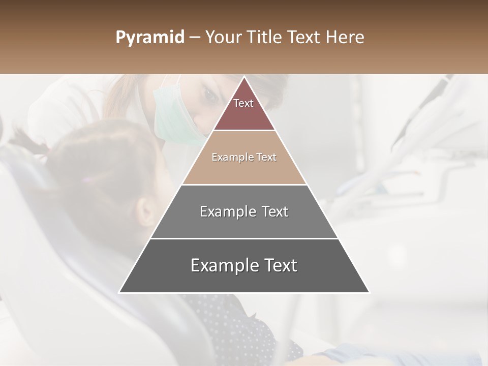 A Young Girl Getting Her Teeth Checked By A Dentist PowerPoint Template