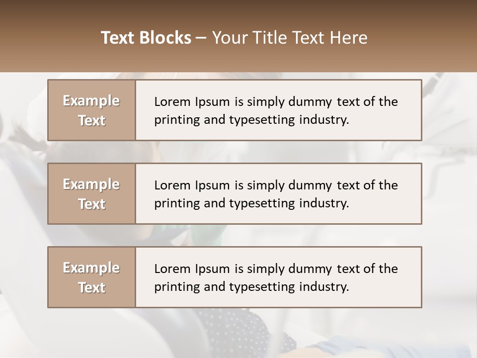 A Young Girl Getting Her Teeth Checked By A Dentist PowerPoint Template