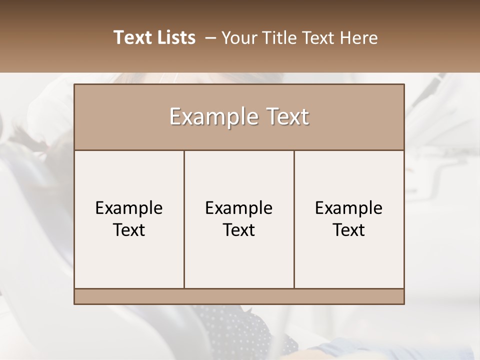A Young Girl Getting Her Teeth Checked By A Dentist PowerPoint Template