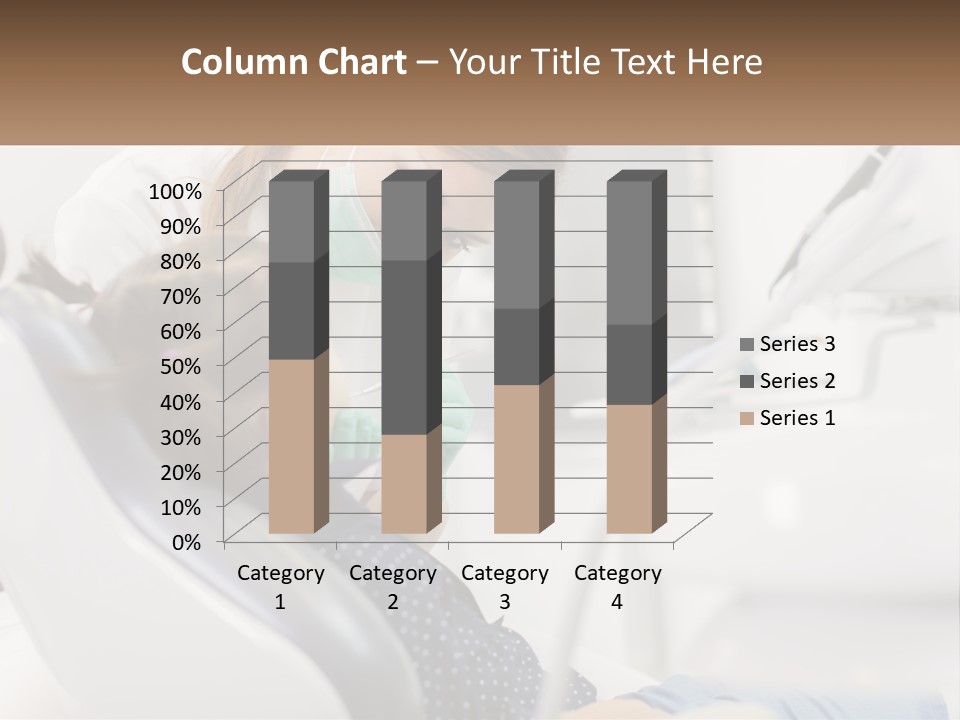 A Young Girl Getting Her Teeth Checked By A Dentist PowerPoint Template