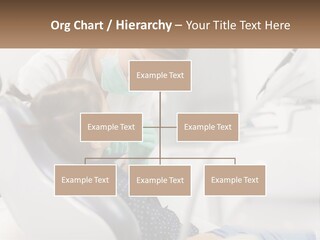 A Young Girl Getting Her Teeth Checked By A Dentist PowerPoint Template